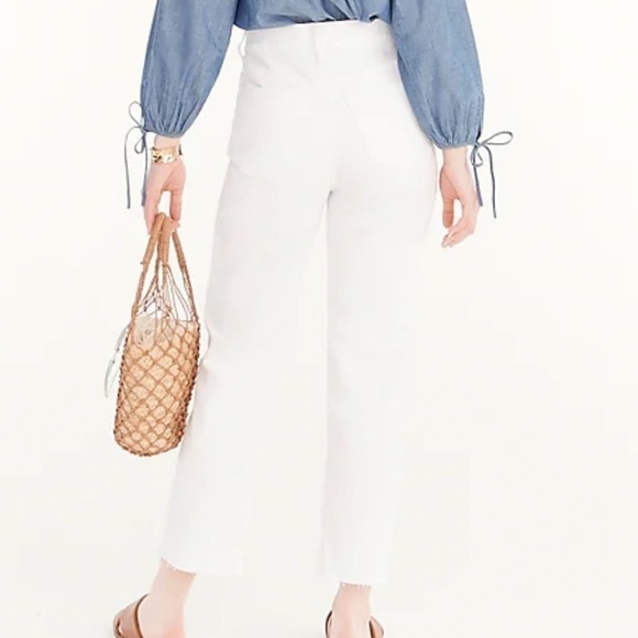J crew high rise 90s classic straight jeans white - Picture 2 of 5